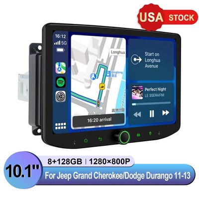 USA 10.1'' Android 13 Car Radio for 2011-2013 Jeep Grand Cherokee & Dodge Durango