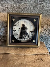 C & A Richard’s Reverse Painted Silhouette Picture Of John Alden