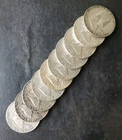 Lot of 10 50c Franklin Silver Half Dollars