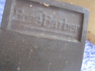 Vintage Branded Sharpening Stone. Boss Barber.