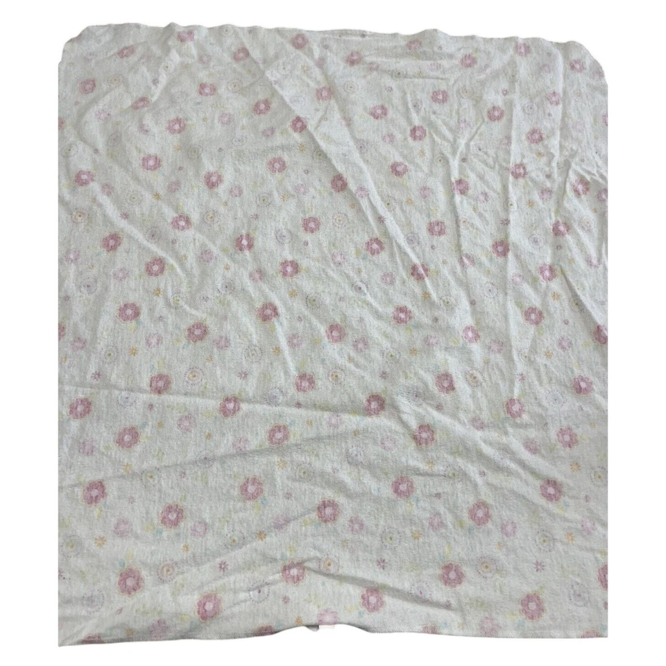 Manta Receptora Bebé Circo Estampado Floral Rosa Azul Amarillo Flores Suave Foto 3 de 4