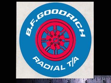 B.f. Goodrich Radial Ta Tires - Original Vintage 60s 70s Racing Decalsticker B.f. Goodrich Radial Ta Tires - Original Vintage 60s 70s Racing Decalsticker