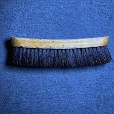 Empire Pure Horsehair Shoe Brush Wooden USA Polish Primitive Decor