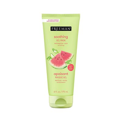 New FREEMAN Soothing Watermelon & Aloe Gel Facial Mask, Hydrates, Nourishes, & S