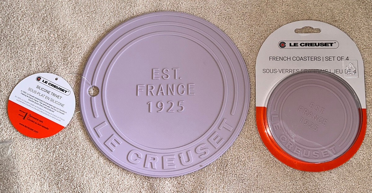 LE CREUSET パリシリーズ　サービングトレイ Le Creuset SHALLOT Silicone French TRIVET 7.75” & Matching