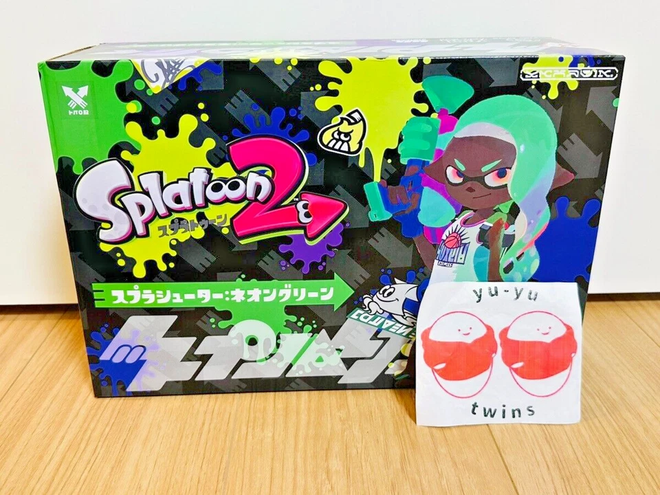 Nintendo Switch Splatoon 2 Splat Shooter Pistola de Agua Juguete Verde Neón Videojuego Foto 2 de 4