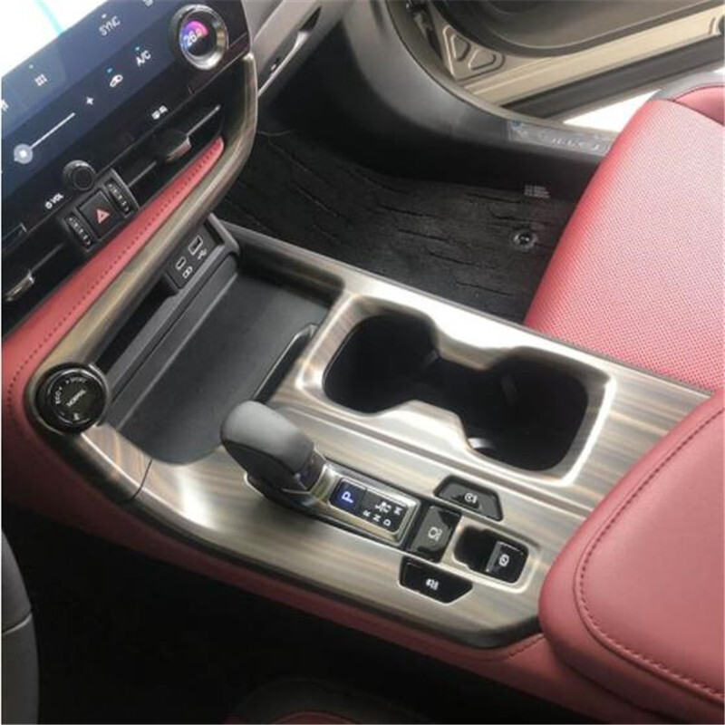 Peach Wood Grain Gear Shift Box Panel Cover Trim For Lexus NX250