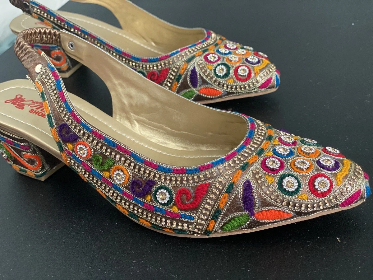 Punjabi heel hotsell jutti