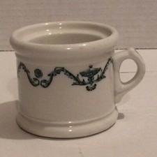 TAZA DE AFEITAR PEQUEÑA VINTAGE SHENANGO CHINA "THE WRIGHT CO. ATLANTA GA."
