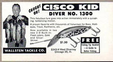 1960 Print Ad Cisco Kid Diver No. 1300 Fishing Lures Chicago,IL