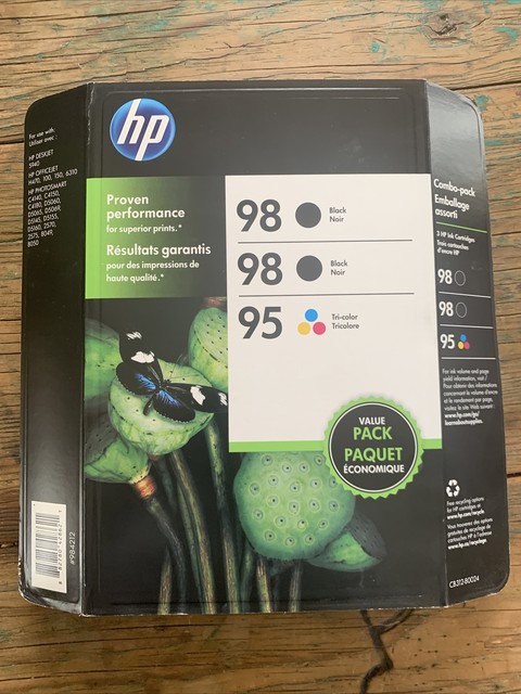 Genuine HP Ink Cartridge 3 Pack 98/98/95 Combo Value EXP 10/2015 New Sealed for sale online