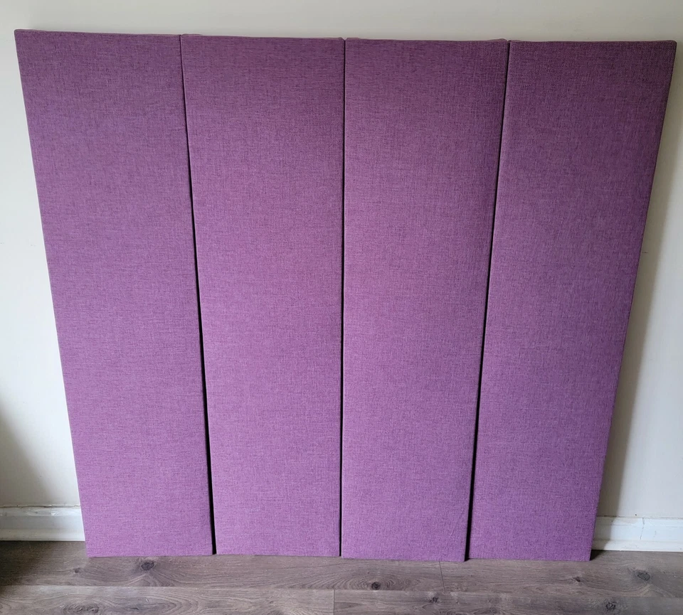 6 paneles de pared acústicos absorbentes de sonido malva púrpura - Juego de 6 Foto 3 de 4