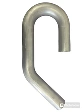 2.25" 2 1/4" 180 and 45 Degree U J Combo Aluminized Mandrel Bend Exhaust Tubing