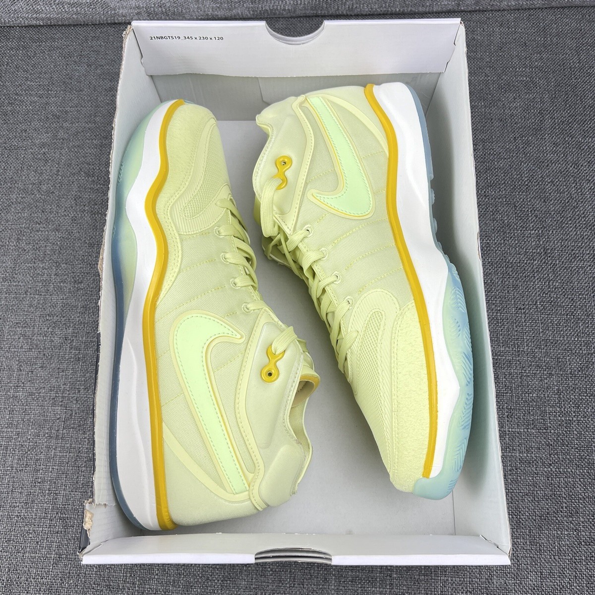 Size 12 Nike Air Zoom GT Hustle 2 Frozen Yellow Men Basketball