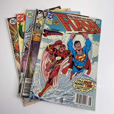 Lot Of 5 Superman Comic Books Marvel 1980s Price Stickers Still Attached 04