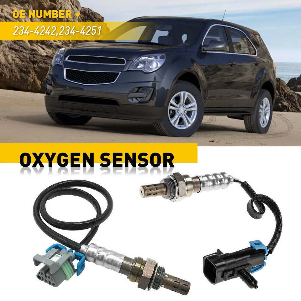 2X Oxygen Sensors For 2011-2015 GMC Terrain 2011-2014 Chevrolet Equinox 2.4L L4 Foto 3 de 4