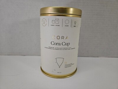 CORA Cora Cup Menstrual Ultra Soft Silicone Period Cup SIZE 1 Flexible Fit