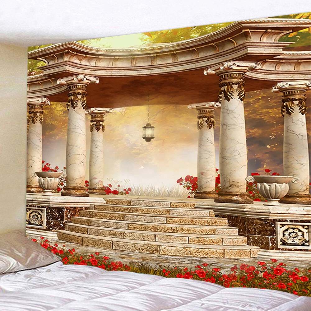 Hanging Garden of Babylon Tapestry Wall Hanging Large Fabric