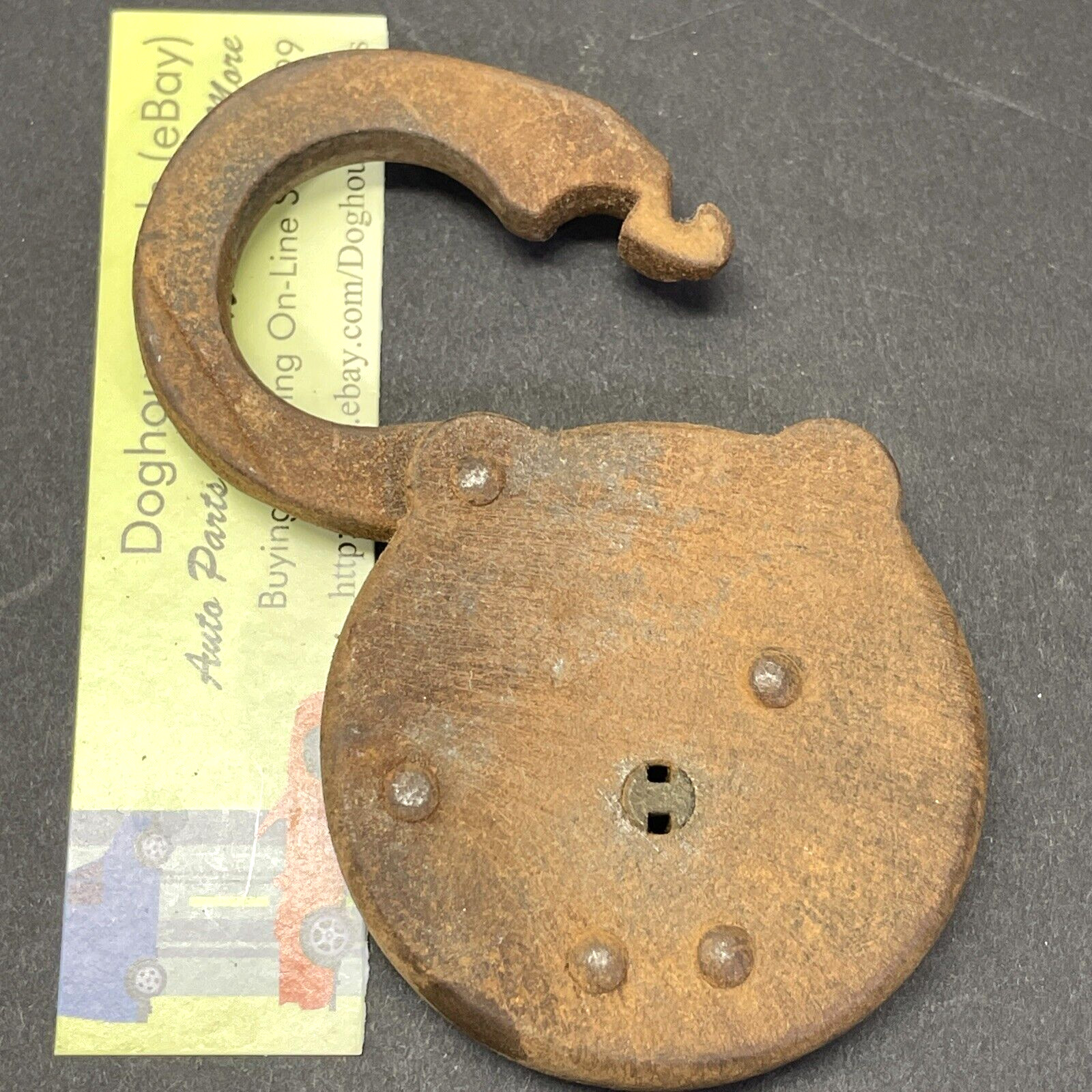 Vintage Safe Six Lever Padlock, Made In USA, Open But No Key, Free US Ship