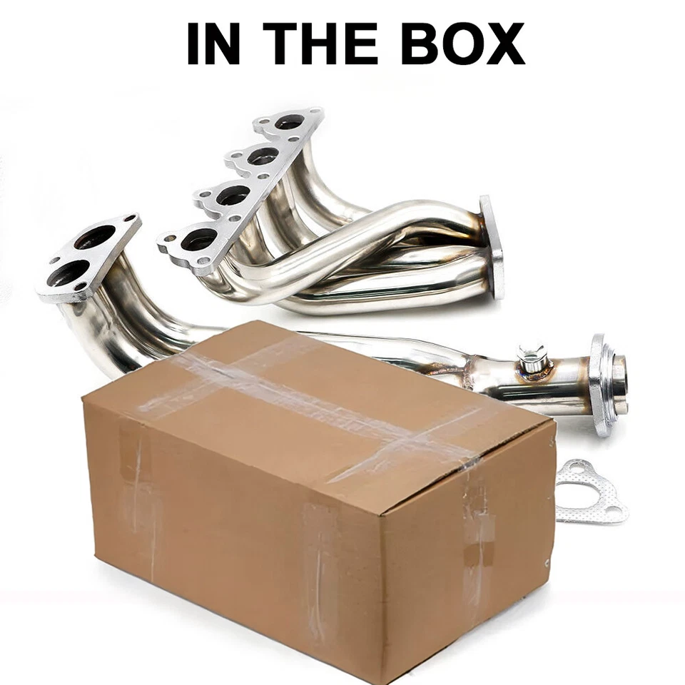 For 1988-2000 Honda Civic D15 D16 D-Series 4-2-1 Stainless Headers 2 Piece Set Foto 2 de 4