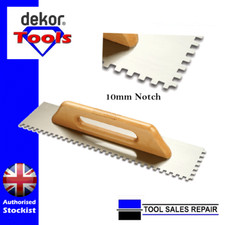 Square Notched 20inch - 10mm x 10mm Rendering Tiling Trowel Stainless Steel