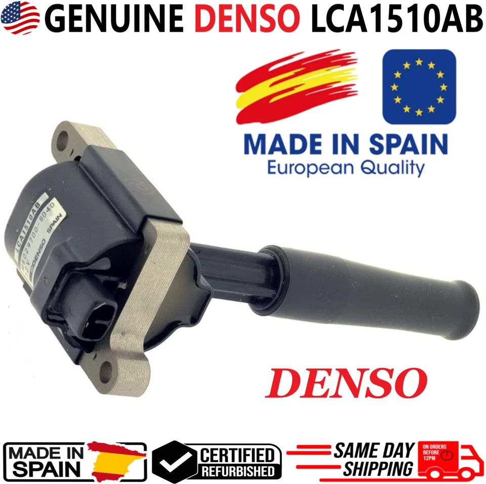 Bobina de encendido DENSO x1 original para Jaguar XJ8 XJR XK8 1997-1999 Vanden Plas 4,0 L Foto 2 de 4