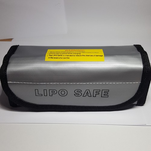 Bolsa de carga de batería de radiocontrol LiPo protección segura a prueba de fuego para coche buggy 195x72x65 mm - Imagen 9 de 10