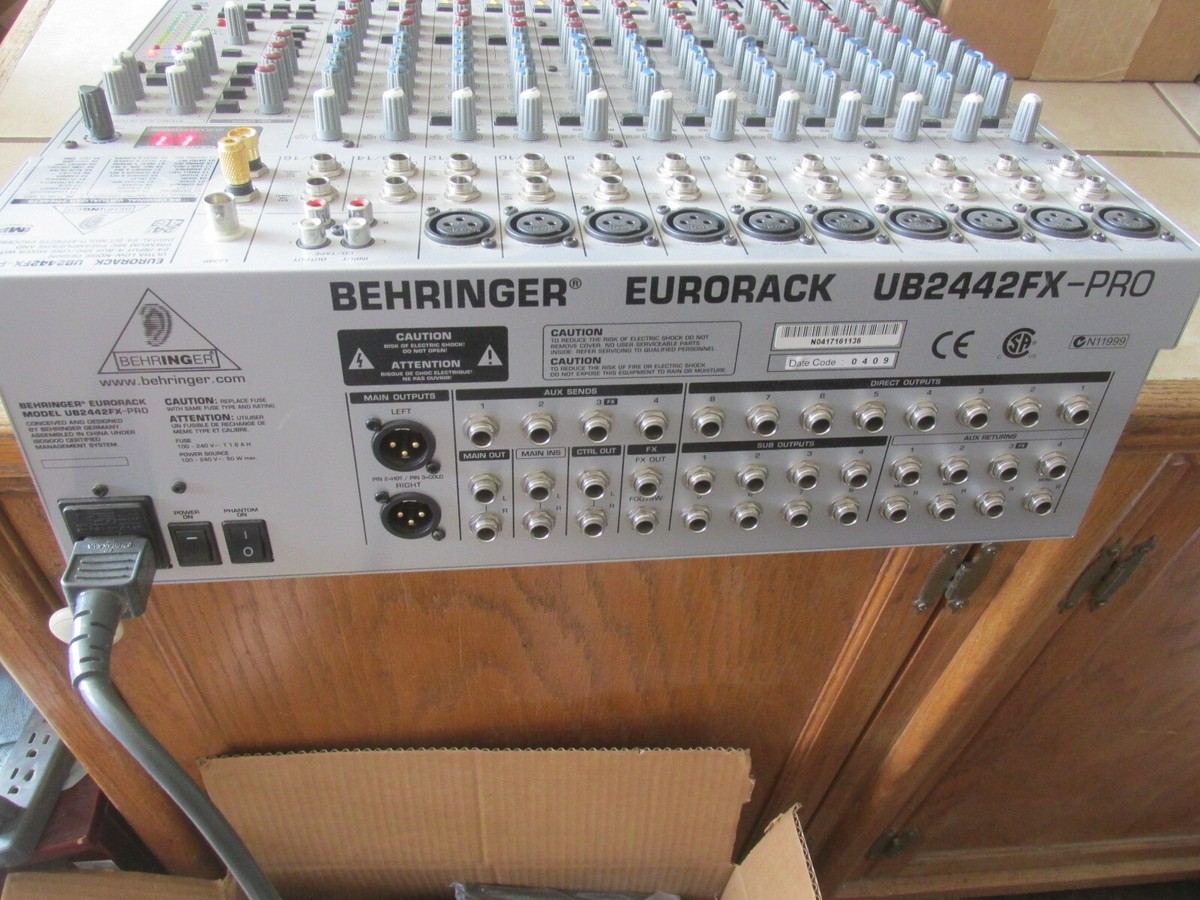 配信機器・PA機器・レコーディング機器 BEHRINGER EURORACK UB2442FX-PRO Behringer Eurorack UB2442FX Pro