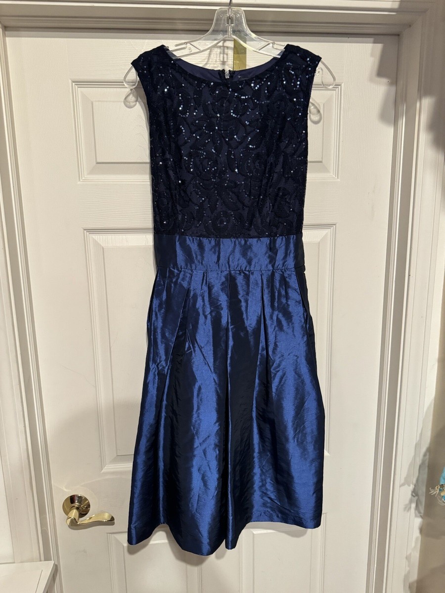 melrose formal dresses Navy Lace & Sequin Dress Women's Size 12 2018-11-16