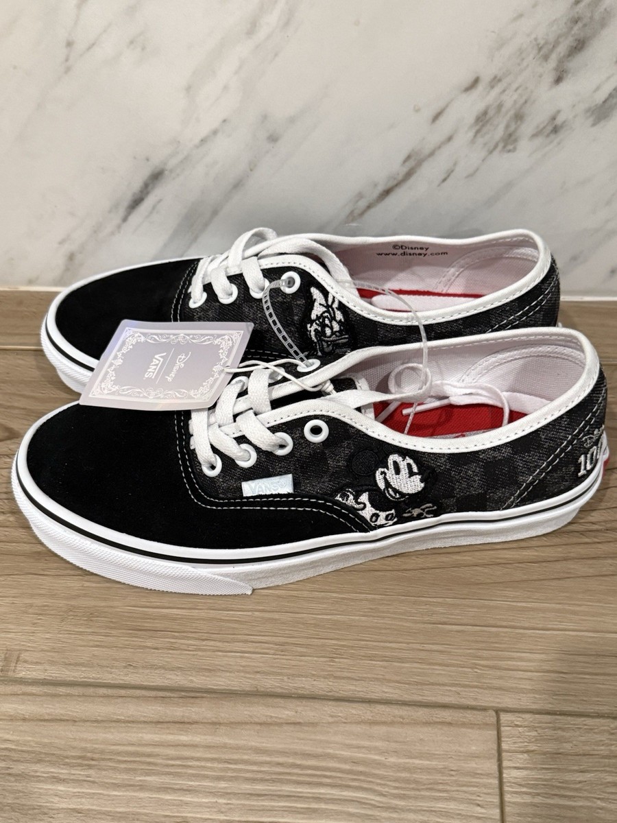 New Vans X Disney Authentic 100 Year Collectors Mickey Mouse Shoe