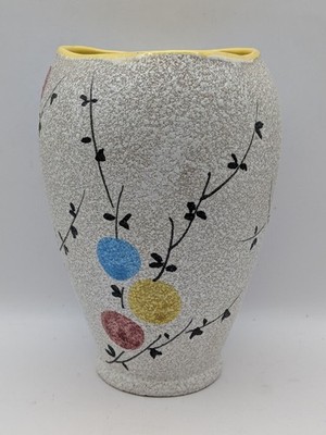 Vintage kleine Vase mit abstrakter Struktur Fratelli Fanciullacci Italy Keramik MCM 60er