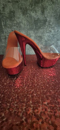 High Heels Plateau Pantolette Sandalette Mules - Bild 3 von 4