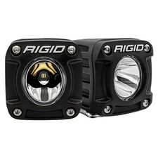 Rigid 491613 Revolve Pods Broad Spot Multicolor Square Led Lights Pair Kit Black