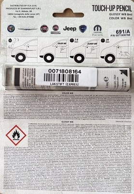 Original Fiat Lackstift Mopar Touch Up Pen + Klarlack 71808164 (691A)