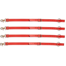 4 Pcs Real Cowhide Leather Restraints BDSM Gear Connector Leather Straps Leashes