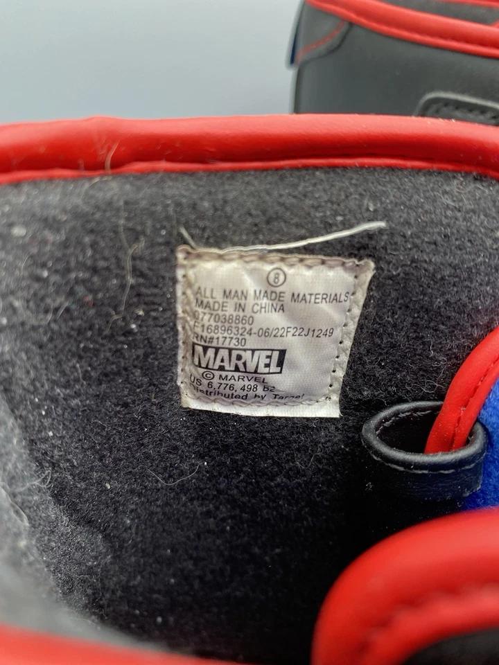 Marvel ребенка ясельного возраста крючок и петля середины икры зимние ботинки свет вверх Spider-Man - Изображение 4 из 4