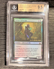 1/1 BGS 9.5 MTG Oath of the Gate Watch Sylvan Advocate PRE RELEASE FOIL Quad