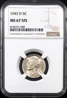 1943 D Jefferson Wartime Silver Alloy Nickel certified MS 67 5FS by NGC!