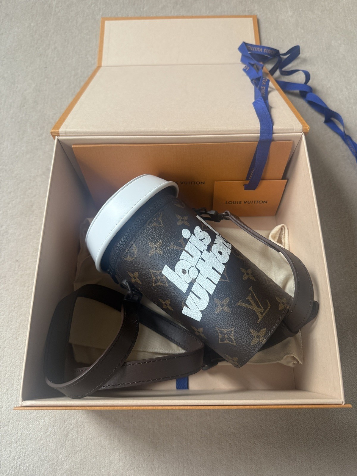 Rare Louis Vuitton Monogram Coffee Cup Bag by Virgil Abloh image 2