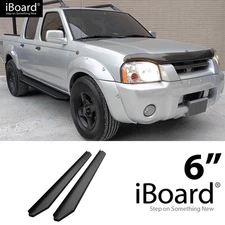APS Running Board Black 6" Fit Nissan Frontier Crew Cab 99-04