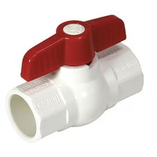 Nds E1410-12 Manual 2-Way Ball Valve, Socket, Pvc