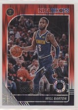 2019-20 Panini NBA Hoops Premium Stock Red Flash Prizm Will Barton #48 s3g