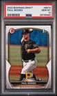 PAUL SKENES 2023 BOWMAN DRAFT 1ST ROOKIE RC #BD14 PSA 10 GEM MINT! PIRATES MLB!