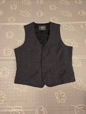 BKE Men's Charcoal Gray Four Button-Front Vest Size Large