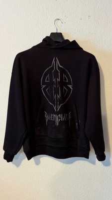 Balenciaga Metal BB Hoodie Schwarz Größe L