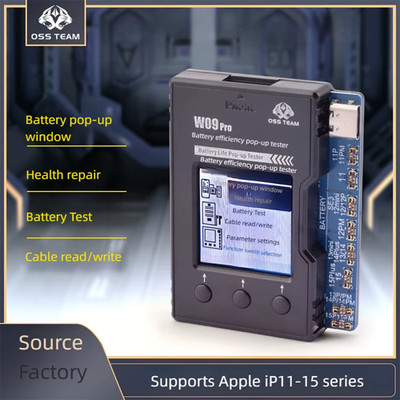 OSS TEAM W09 Pro Battery Life Pop-up Tester for Apple iP11-15 series Battery tes