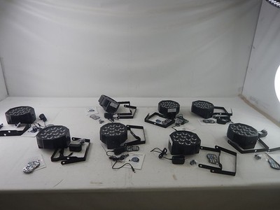HOLDLAMP 4 in 1, 8 Pack Rechargeable Par Lights RGBW