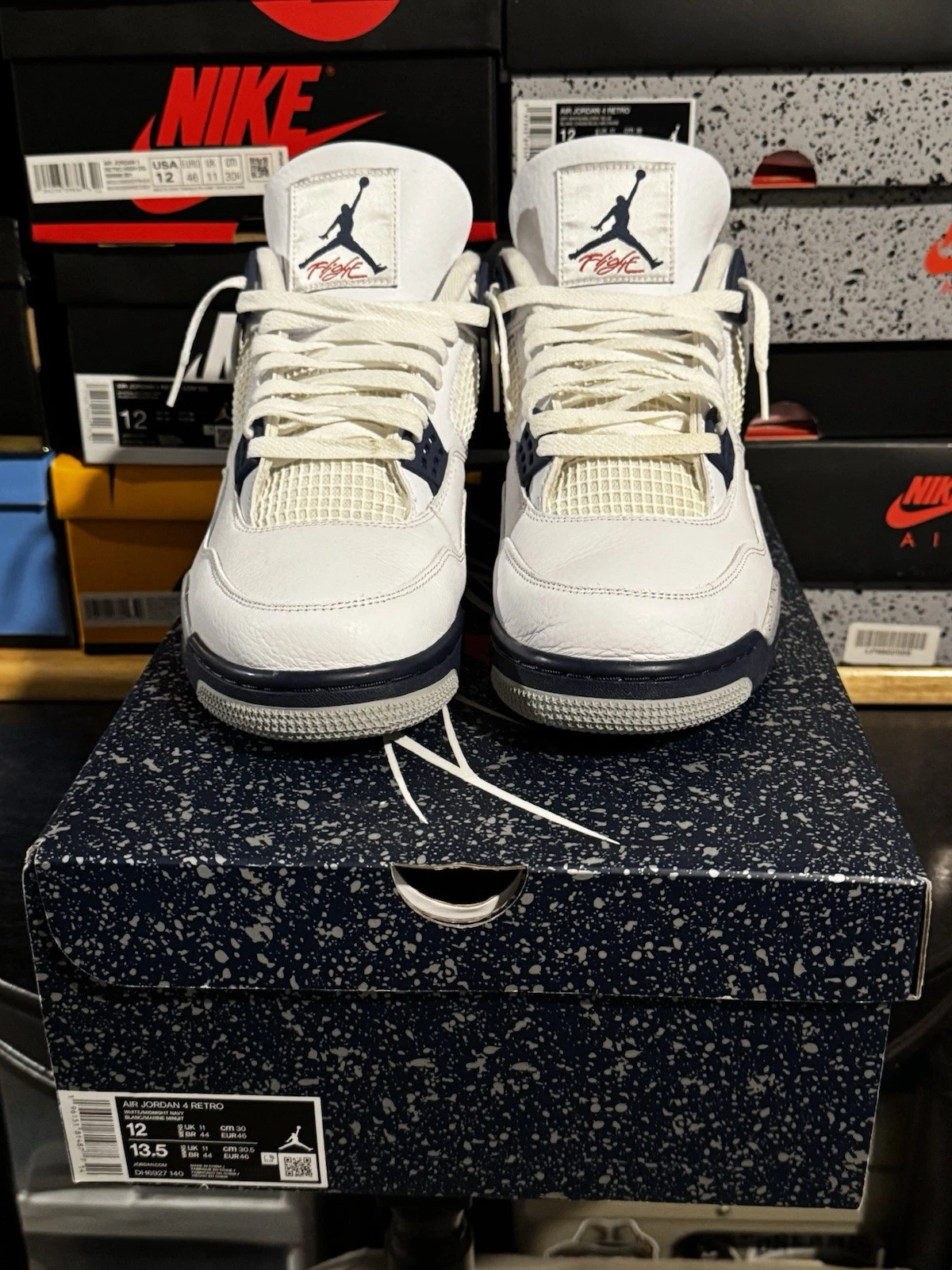 Taglia 12 Jordan 4 Retro Mid Midnight Navy