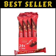 LINDOR Milk Chocolate Bars, 1.3 oz. 24 Pack