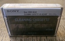 NEW-Sealed Sony V8-6CLHSP 8mm Video 8 Hi8 Head Cleaner Cleaning Cassette Tape